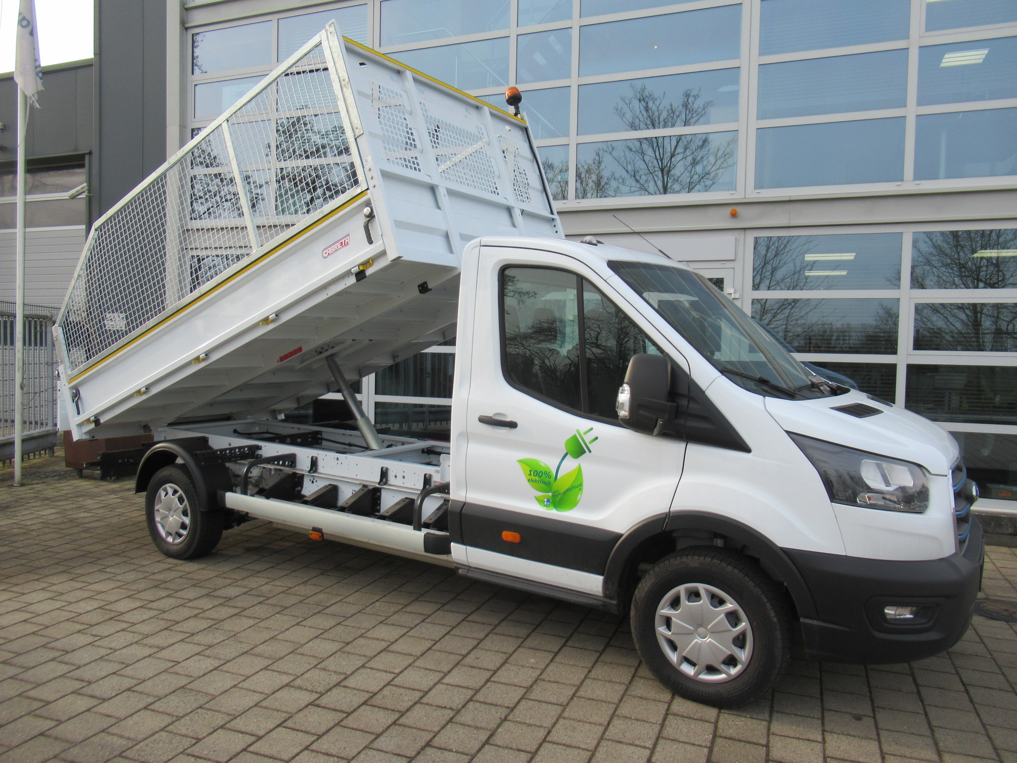 Ford e-Transit L3 Kipper + Hekken 100% Elektrisch